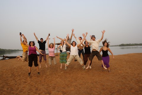 Teambuilding percussion au Mali
